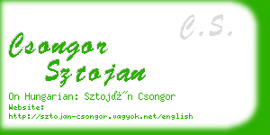 csongor sztojan business card